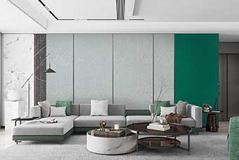 白城轻奢风格-客厅