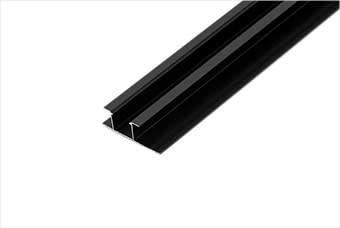 白城航空纤维墙咔铝合金带灯中条（哑黑氧化）