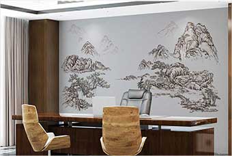 白城森佰汇航空纤维墙咔（山水之间）