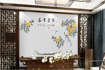 白城森佰汇航空纤维墙咔（富贵荣华）